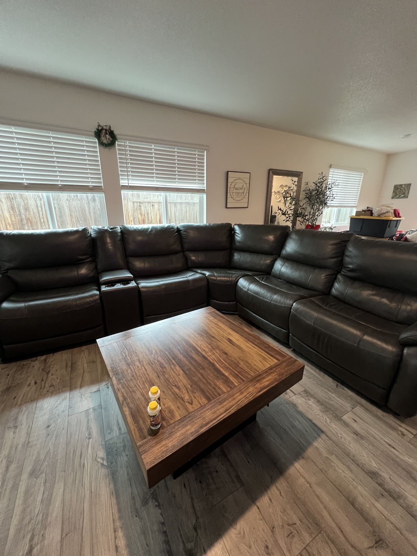 Wylder leather Sectional Couch