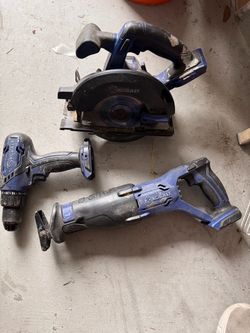 Drill, circular saw, jigsaw set