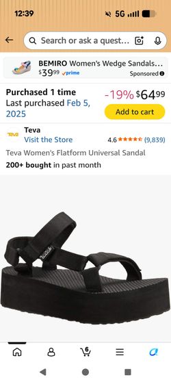 Teva platform sandals Teva Women's Flatform Universal Sandal size 8
