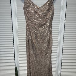 Beautiful Sequin Off The Shoulder Gown