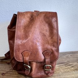 I Medici Firenze Italy Genuine Leather Large Backpack Bag