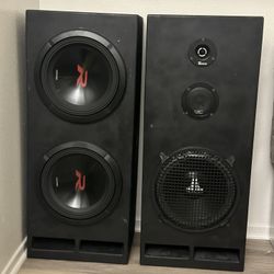 Two Alpines 12” &  One Jl Audio 12”with Midrange , Tweeter.     Please Pick What You Want Different Price 