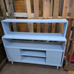 Vintage blue TV stand