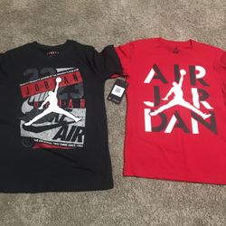 2 Medium Boys Jordan Shirts