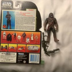 Vintage Star Wars The Power Of The Force Chewbacca 1995 Action Figure