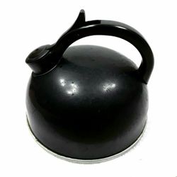 Black Metal Whistling Tea Kettle