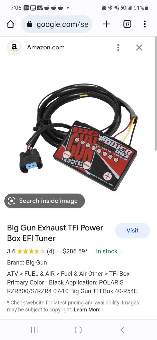 Big Gun Efi Tuner For 2016 Yfz450r