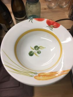 Crate & Barrel Pasta Bowls Ceramic
