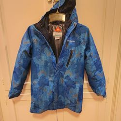 Columbia boys Whirlibird 3 in 1 interchange ski snow jacket with Omni heat technology size Medium 