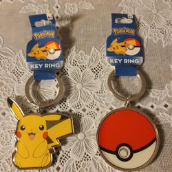 Pokemon Pikachu Metal Keychain