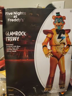 Five Nights at Freddy's Glamrock Freddy Child Costume