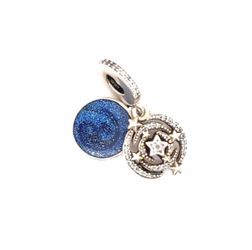 Pandora Shooting Star Double Dangle Charm 14ct Rose Gold-Plated Metal Blend