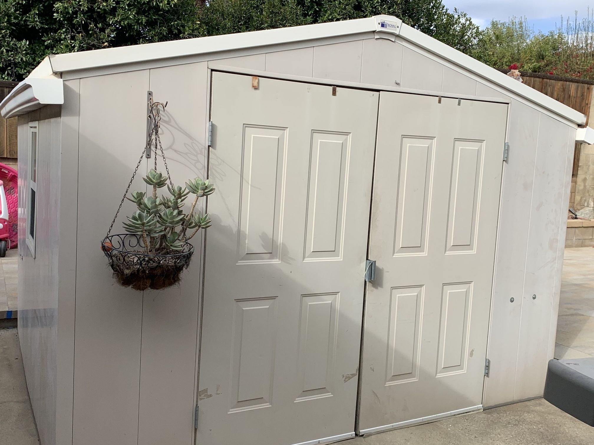 Shed, Metal 8’wide X 10’ Long