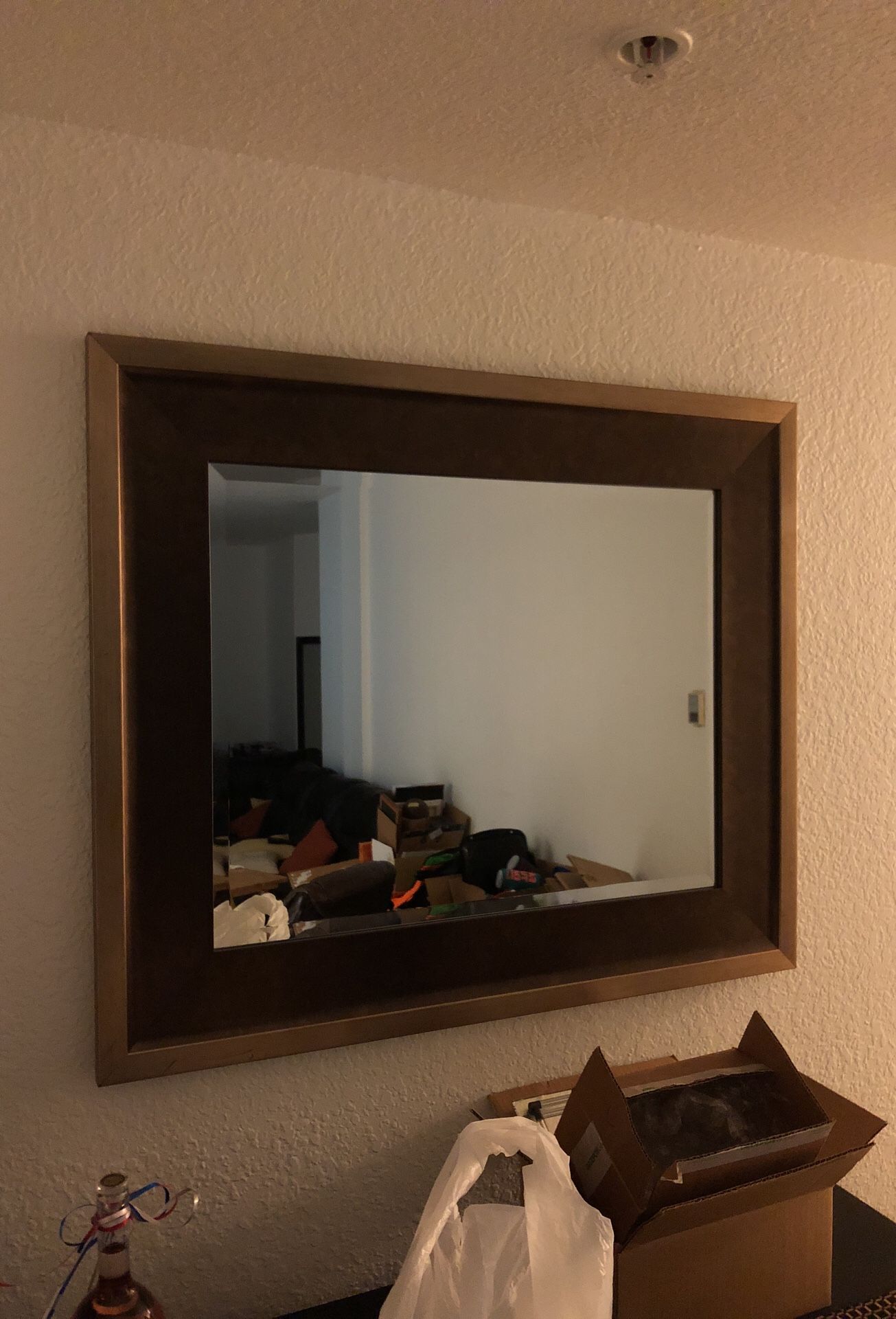 37 1/2 x 31 1/2 hanging mirror