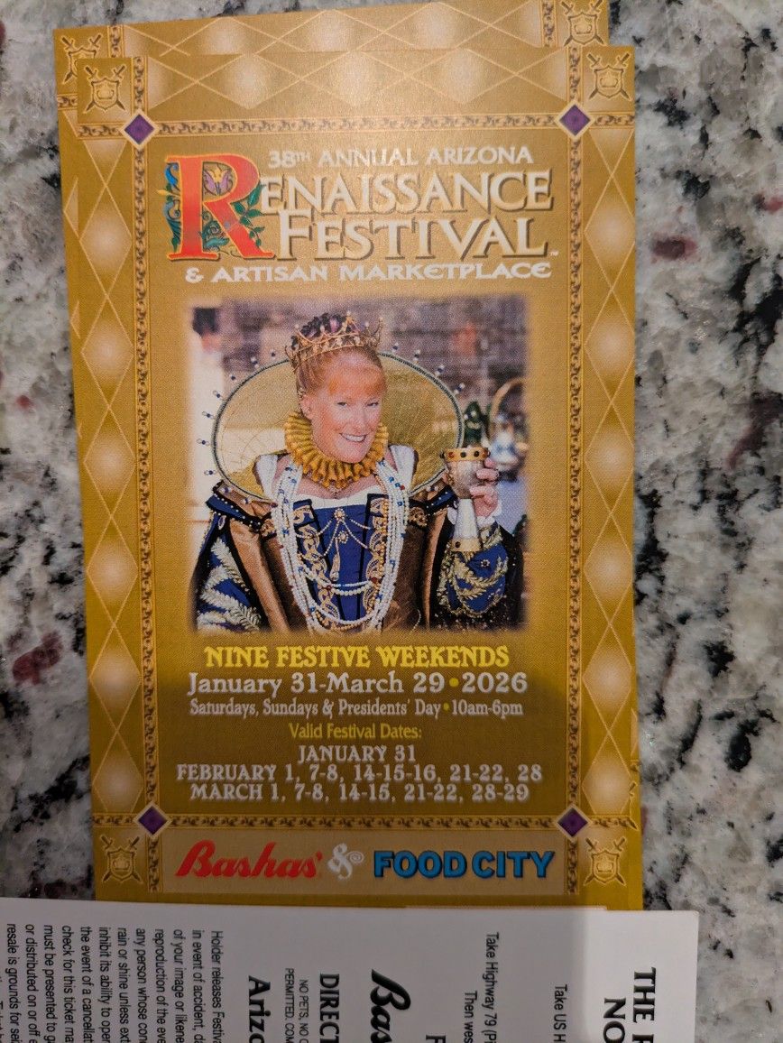 Renaissance Festival Tickets
