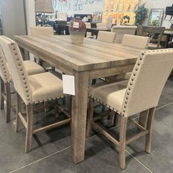 Brown Counter Dining Table