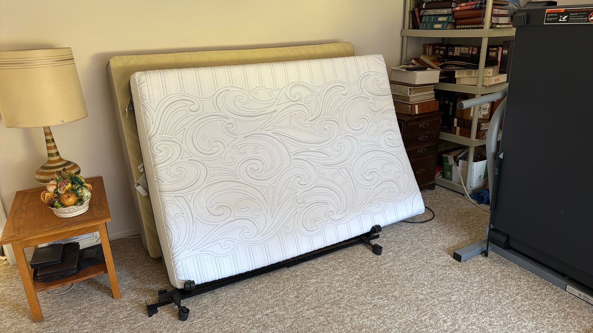 Full Bed Mattress, Box Spring and Frame