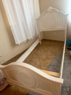 Twin bed frames with night stand