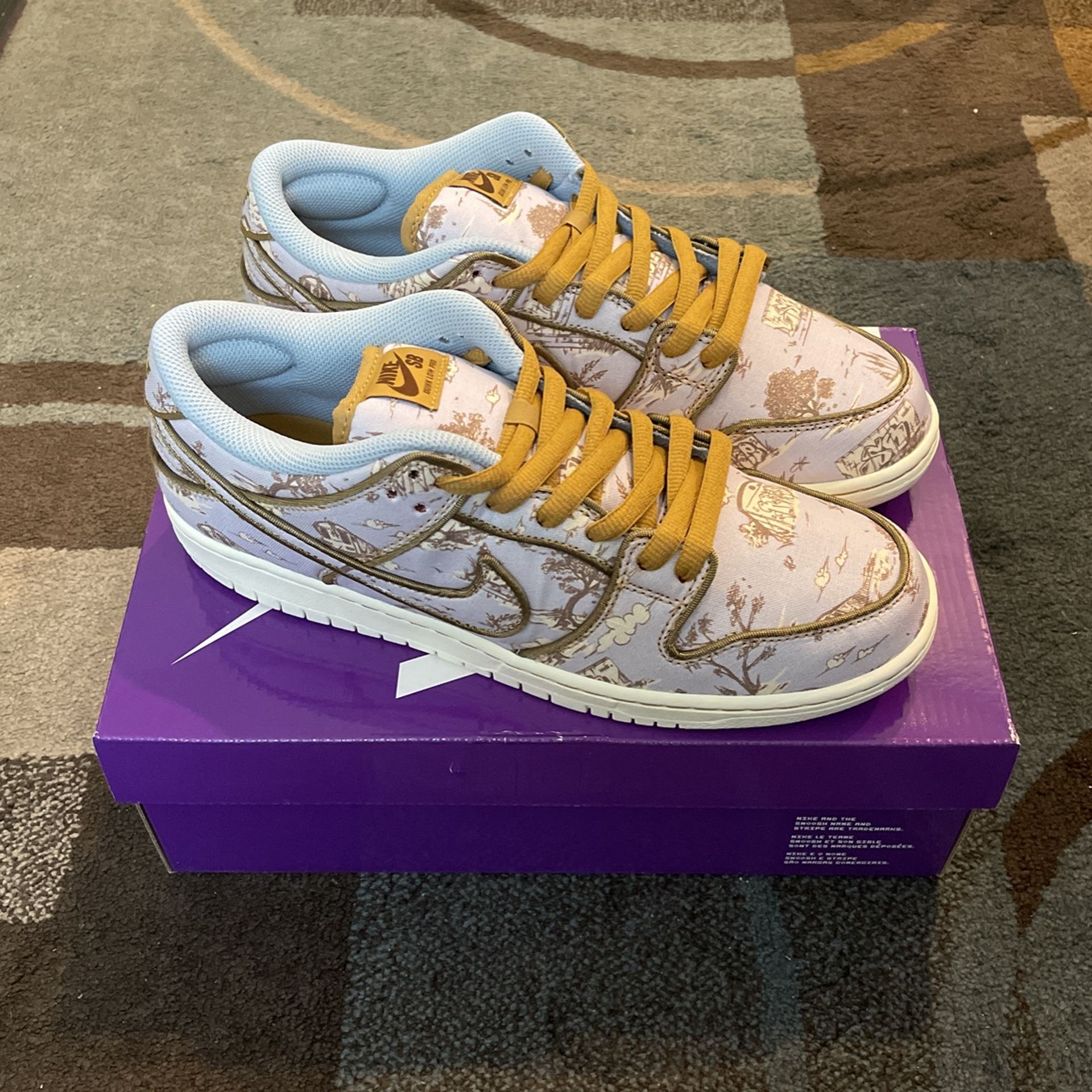 Nike Dunk Sb Low City Of Style Pastoral Print Sz