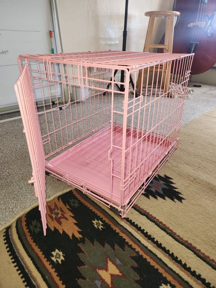 Small Pink Dog Kennel