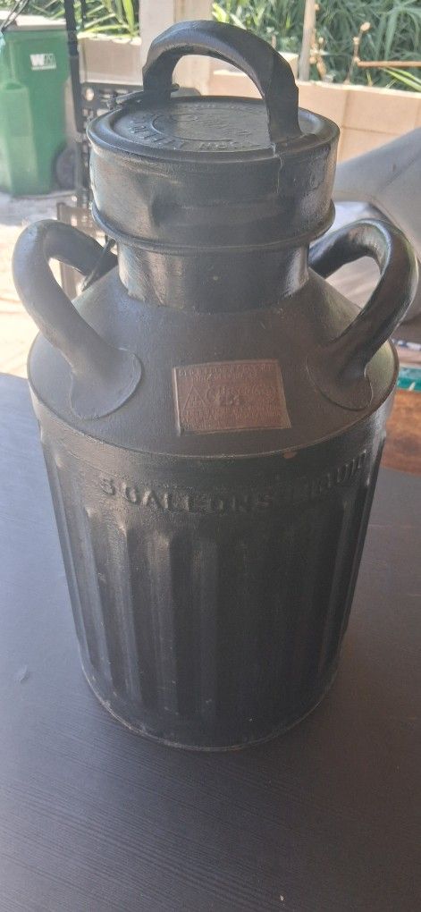 Antique Geo ellis & sons, inc philadelphia, pa Ellisco 5 gallon liquid jug collectors item (#254 in distribution)