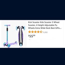 PURPLE SCOOTER-3 wheels