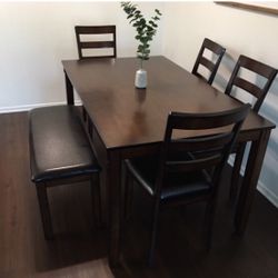 Beautiful! 5-Pc Dining Set Espresso Finish 