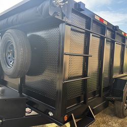 New 14ft Long SCISSOR LIFT HEAVY DUTY Hydraulic Dump Trailer Fully Loaded 💠