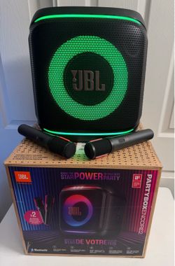 JBL PARTYBOX  ENCORE 2 WITH 2  WIRELESS MICROPHONES 🎤 🎤