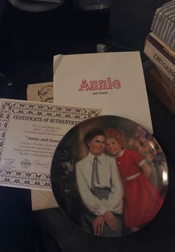 Annie and GRace collectors plate