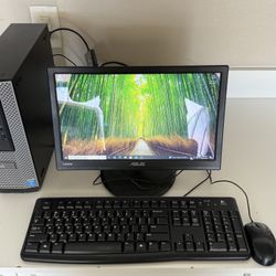 Dell Optiplex 3020 PC + ASUS 15.6” Touchscreen Monitor – $50