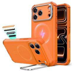 New ESR for iPhone 17 Pro Case with Stash Stand, 7X Military-Grade Drop Protection with Camera Control, Shock-Absorbing Phone Rugged Cover, Compatible