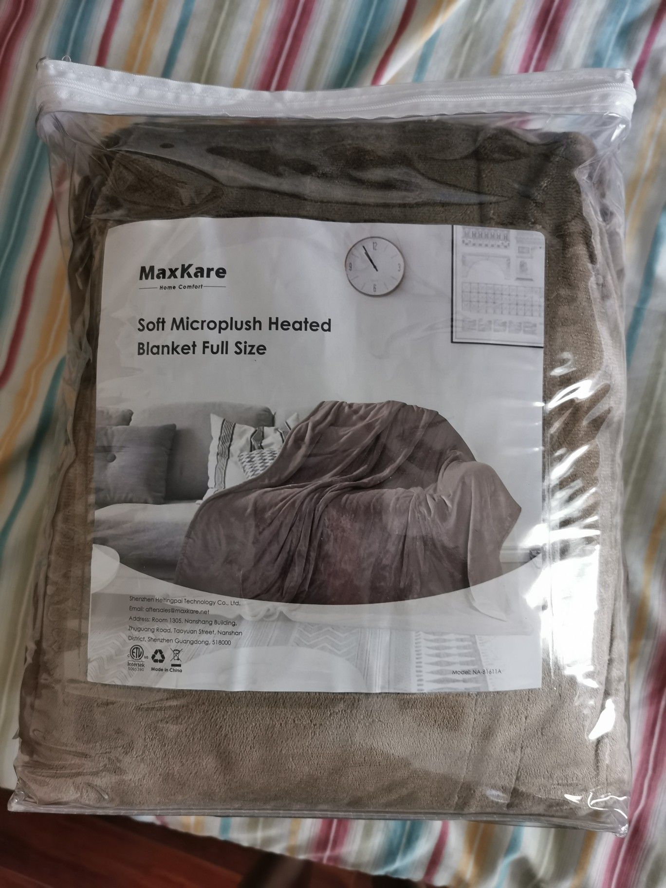 Electric Blanket Full 72"x84''Oversize Fast Heating Throw with auto shut off 8 hours