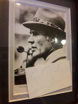 Dallas Cowboys Football Tom Landry Autograph
