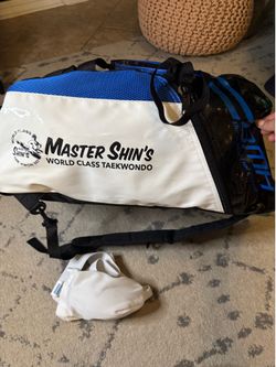 Taekwondo gym bag/protective cup