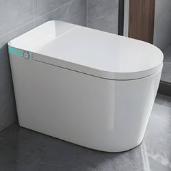 White Smart Toilet with Heated Seat