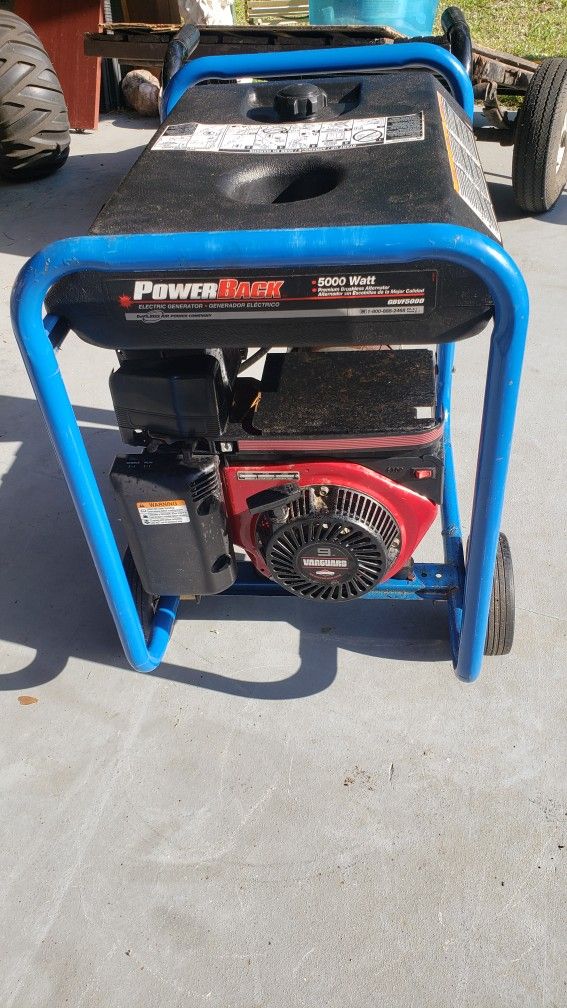 Generator- 5000 Watt - 6250 Surge