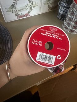 Plaid Wired Ribbon 2.5in x 20ft
