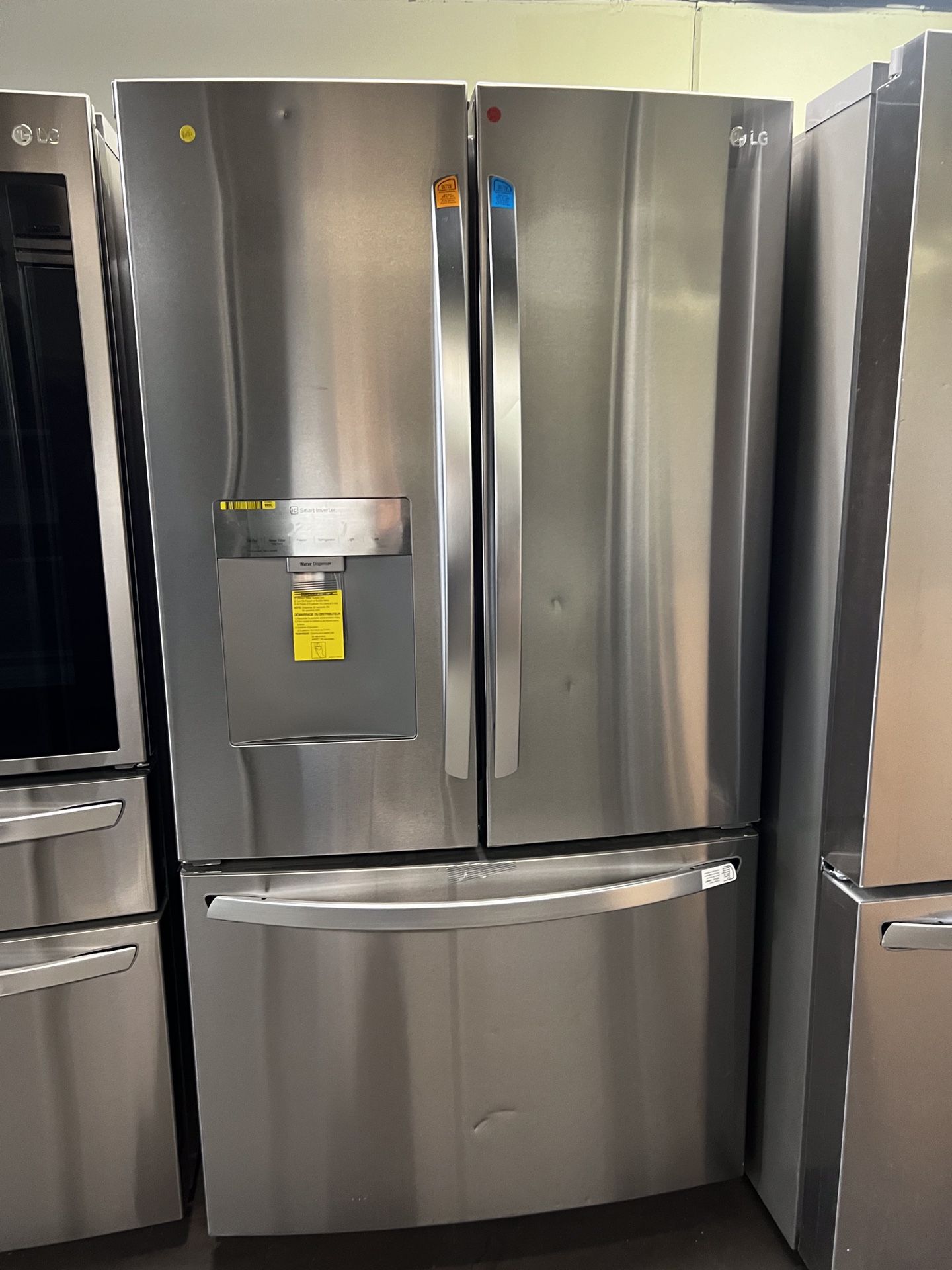 New Lg French Style Stainless Steel Refrigerator Full Size