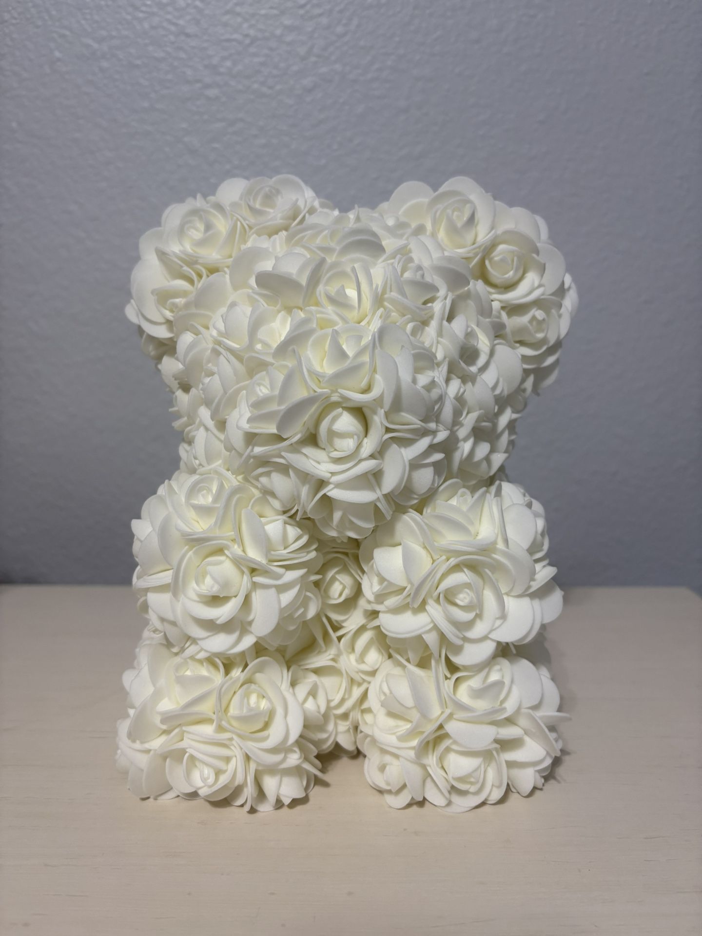 4 Cream Rose Bears 