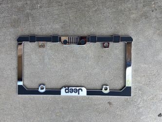 New Jeep license plate cover