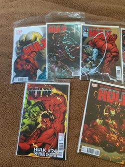Red hulk comic lot