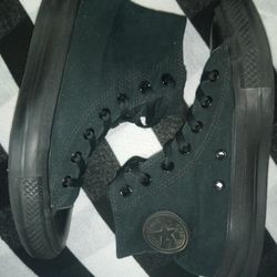 Men's High Top Black All Star Converse, Size 5.5