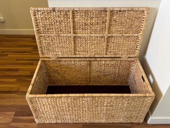 Wicker Storage Trunk - In Great Condition