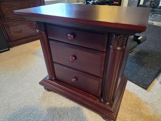 Nightstand- Baby Cache brand. Dark brown.