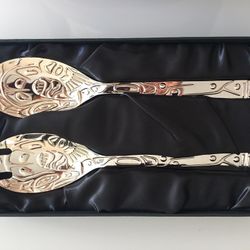 Silver Serving Fork and Spoon