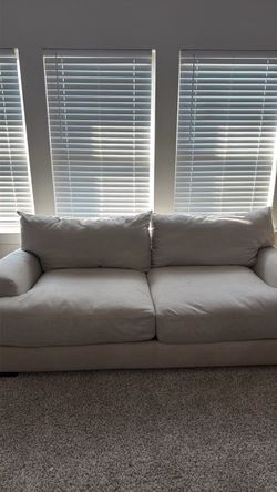 Off white fabric couch