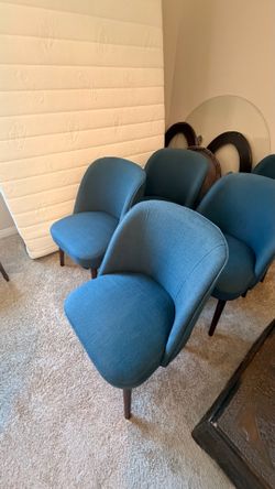 Madison Park Blue Dining Chair x6