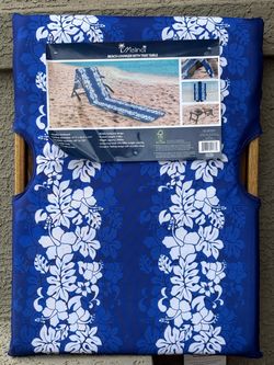 Melino Folding Beach Chair w/side table New