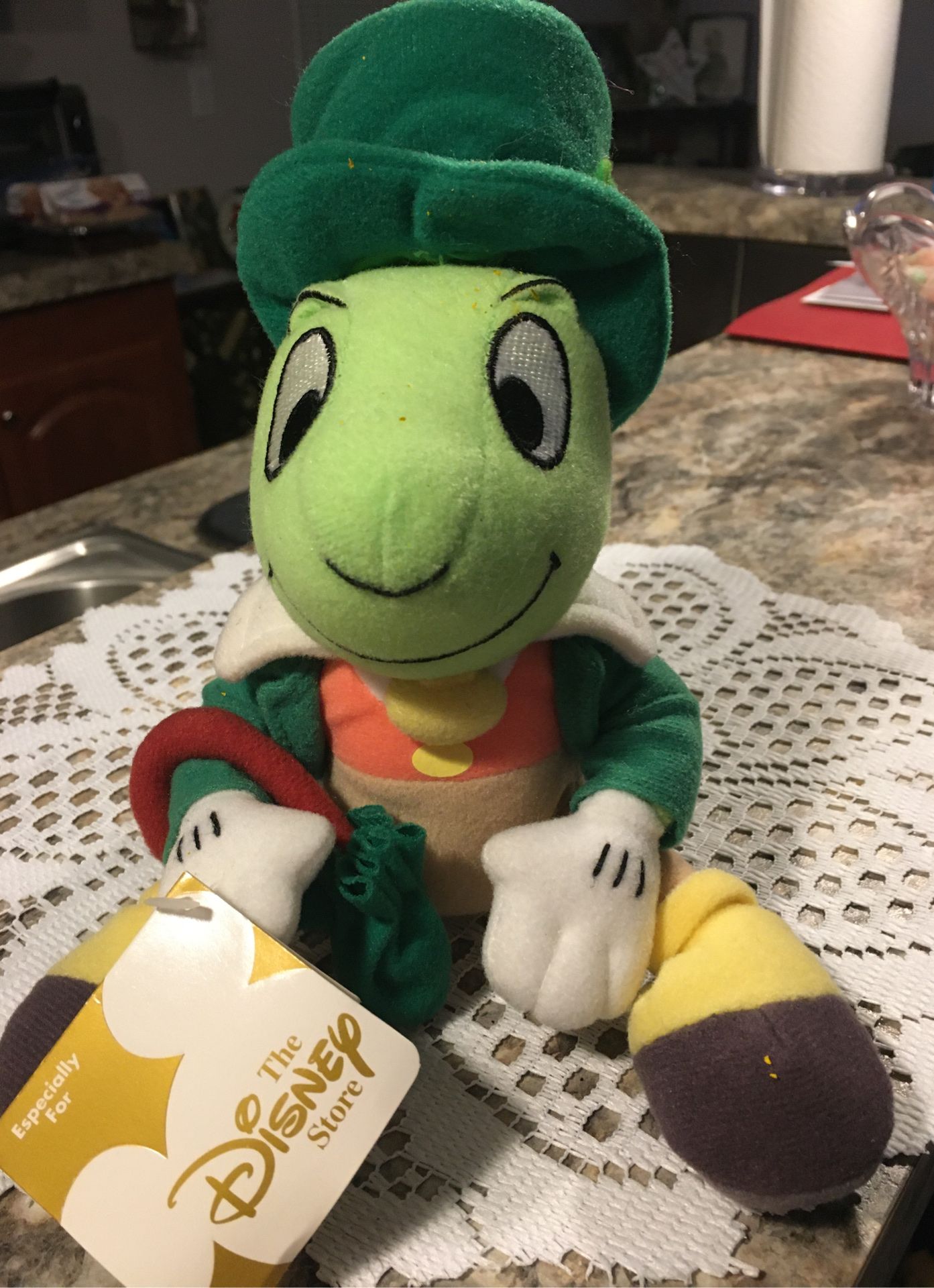 Jiminy Cricket mini bean bag plush